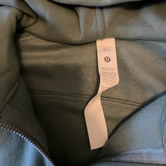 NWT Lululemon Scuba Oversized Half-Zip Hoodie, XS/S, Tidewater Teal - Picture 6 of 8